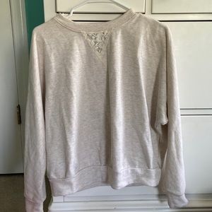 Francesca’s lace crewneck